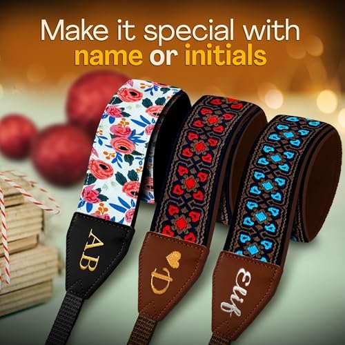 Art Tribute Custom Camera Strap Vintage Blue - Add Your Text and We Make It Especially For You Get Your Own Personalized Gift Camera Strap, No Shipping Cost! - Image 6