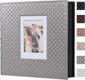 RECUTMS Self Adhesive Photo Album, Large PU Leather Cover, DIY Scrapbook by RECUTMS