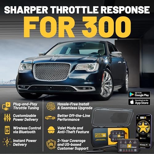 PEDAL COMMANDER for Chrysler 300 2007-2023 Throttle Response Controller - Plug-and-Play, 36 Driving Settings & Anti-Theft, Throttle Controller Upgrade, 300 Accessories - Image 2