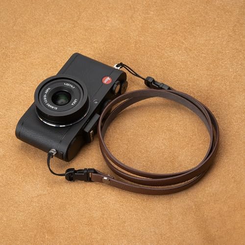 Leather Quick-Release thin camera Shoulder Strap for DSLR SLR - Brown - Image 3
