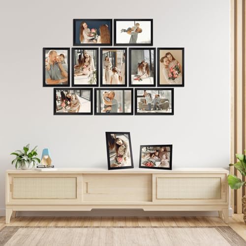 Giftgarden 8x12 Picture Frame Black, Multi 8 x 12 Photo Frames Bulk for Wall or Tabletop Display, 12 Pack - Image 4