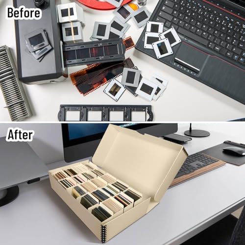 Lineco Archival Slide Storage Box, 11.68x6.37x2.25 Inch, Tan, Pack of 2 - Image 7