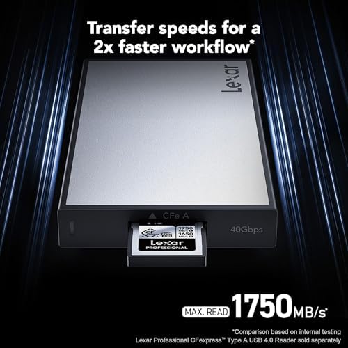 Lexar 256GB CFexpress Type A Silver 4.0 Card, 1750/1650 MB/s, 8K Video - Image 2
