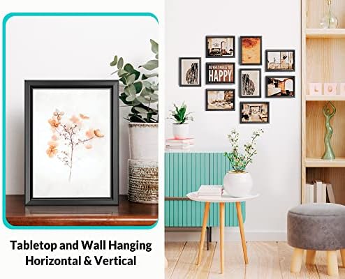 LaVie Home 4x6 Picture Frames (12 Pack, Black) Simple Designed Photo Frame with High Definition Glass for Wall Mount & Table Top Display, Set of 12 Classic Collection - Image 5