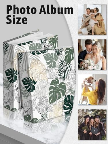 Photo Album 4x6, Small Picture Book Tropical Rainforest Leaf - Image 6