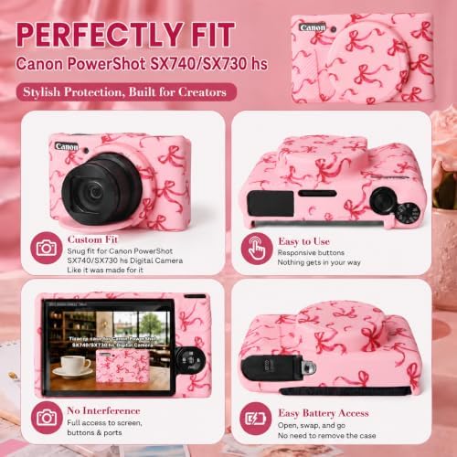 Cute Camera Case for Canon PowerShot SX740 HS/SX730 HS - Image 5