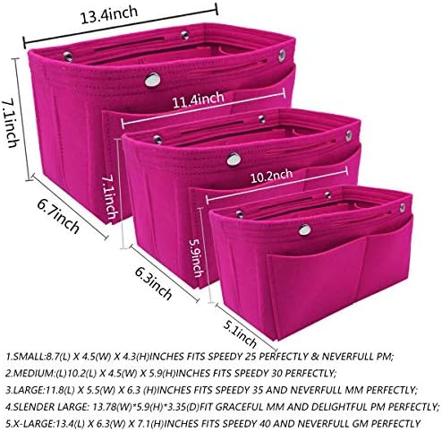 LEXSION Purse Organizer Insert Multi Pocket Bag Organizer Shaper - Image 7