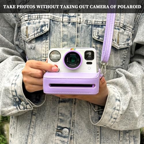 Camera Case for Polaroid Now/Now+ Gen2/3 Instant Film Camera,Purple - Image 5