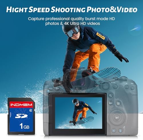 SD Card 1GB Class 4 Flash Memory Cards MLC Stanard Secure Digital Cards Camera Cards, 1GB(1pc) - Image 3