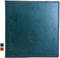 Photo Album Self Adhesive Pages, Large Self-Stick Page Picture Album Leather Vintage Inspired Cover, Hand Made DIY Albums Holds 3X5, 4X6, 5X7, 6X8, 8X10 Photos (11.6"x10.8" 40pgs, DarkGreen) by Totocan