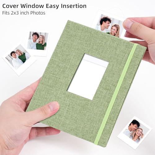 Vienrose Mini Polaroid Photo Album 208 Photos 2x3 Inch Grass Green 1 PACK - Image 5