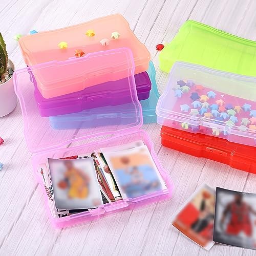 PATIKIL 4"x6" Photo Storage Box 2Pack Picture Organizer Cases Clear - Image 6
