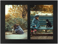 Golden State Art, 4x6 Double Picture Frame, Display Two 4x6 Photos (Black) by GoldenStateArt