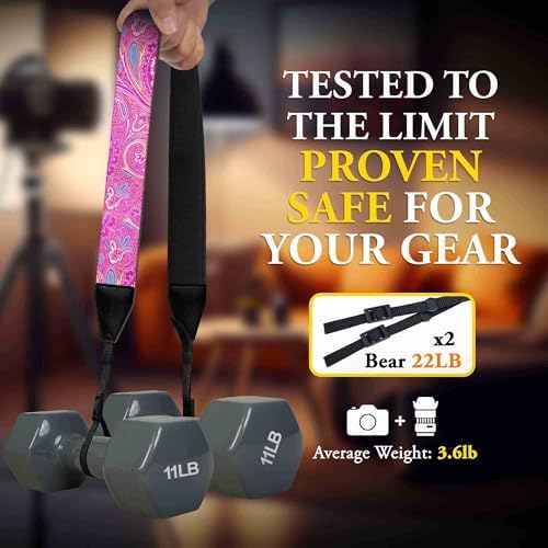 Art Tribute Custom Camera Strap Indian Sunset - Add Your Text and We Make It Especially For You Get Your Own Personalized Gift Camera Strap, No Shipping Cost! - Image 2