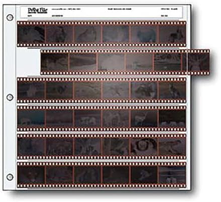 Print File 35mm Size Negative Pages Holds Six Strips of Six Frames, Pack of 25 by PrintFileArchivalStorage