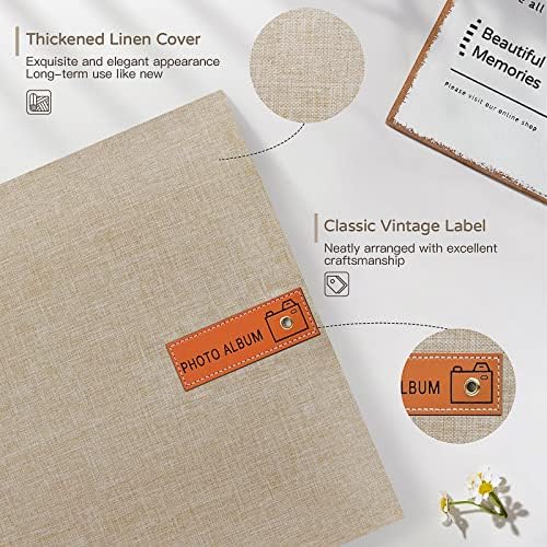 Popotop Large Photo Album Self Adhesive 4x6 5x7 8x10 Scrapbook Album DIY Picture Book,Gifts for Mom,Family Baby and Wedding,with Metal Pen and Plastic Board - Image 3