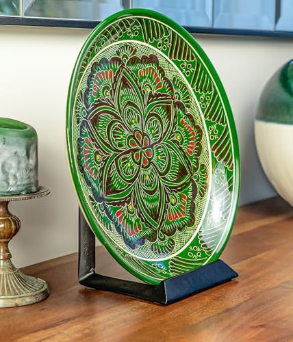 Red Co. 8” Decorative Metal Display Plate Stand and Art Holder Easel in Black Finish - Image 5