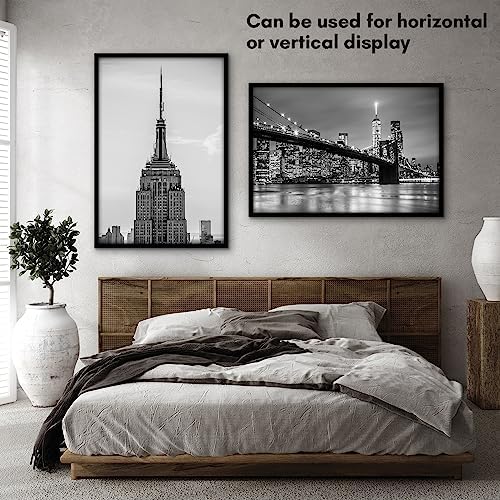 Americanflat 27x40 Poster Frame - Slim Molding - Black - Image 4
