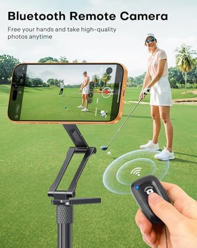 OMOTON CV08-B1 Golf Tripod & Monopod, 5-in-1 Golf Swing Recording Pro Kit - Image 3