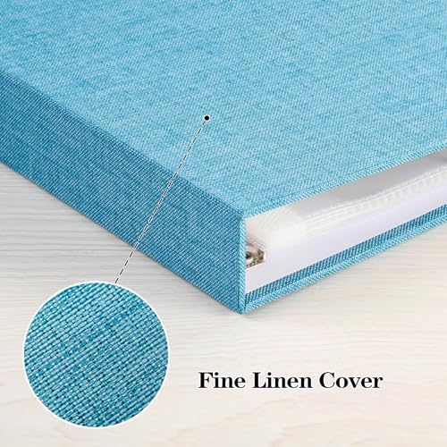 Mublalbum 12x12 Inch 3 Ring DIY Scrapbook Photo Album 40 Pages, Blue - Image 6