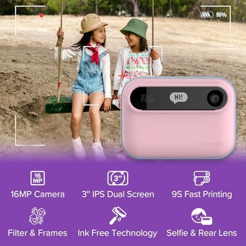 MyFirst Kids Instant Print Camera, 7-Second Inkless Printing - Image 2