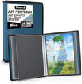 Dunwell Art Portfolio 9x12, 24 Pockets, Displays 48 Pages, Blue by Dunwell