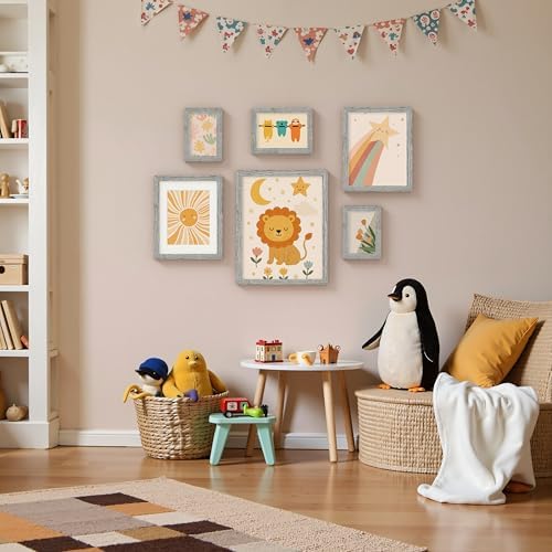 Vittanly 11x14 Picture Frame Made of Solid Wood for Wall or Tabletop, Grey - Image 5