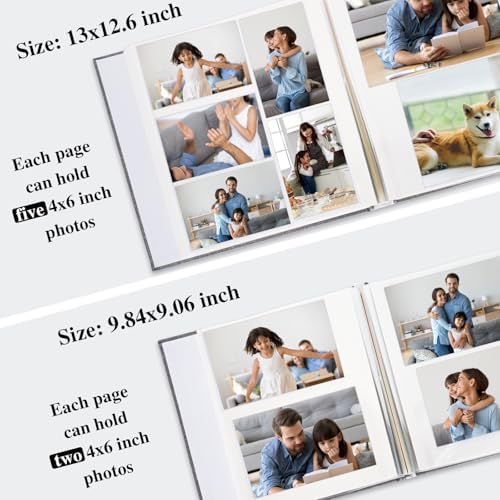 Vienrose Self Adhesive Photo Album Arch Window Scrapbook 120 Pages Beige - Image 4
