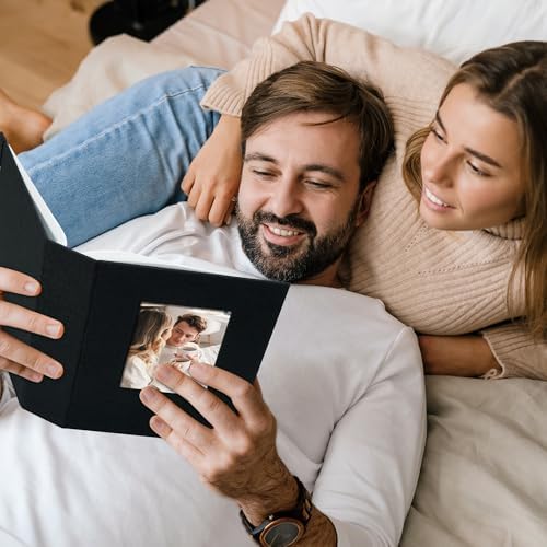 5x7 Photo Album Holds 104 Photos with Front Window Black - Image 6