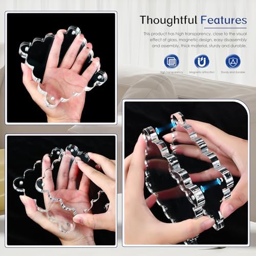 Acrylic Magnetic Picture Frames 4x4 6pack Square Photo Frame - Image 7