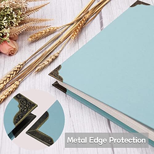 Vienrose 3-Ring Self-Adhesive Photo Album 9x10.6 In, 40 Pages, Green - Image 2