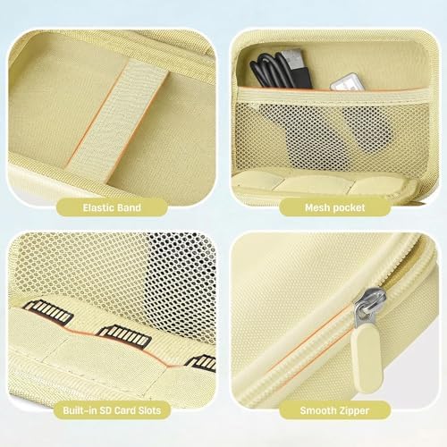 Digital Camera Case for Kodak PIXPRO FZ55/FZ45/CAMKORY, Pale Yellow - Image 5
