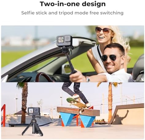 K&F CONCEPT 33.5cm/13.2" Mini Desktop Selfie Stick Tripod - Image 6