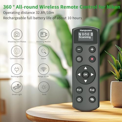 for Nikon Rechargeable Shutter Release,Wireless Camera Remote Control - Image 2