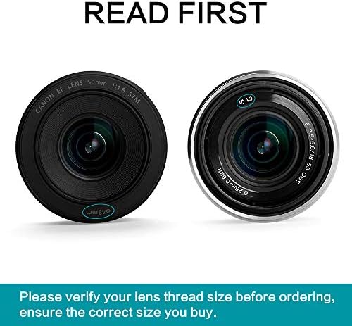 72mm Wide Angle Lens Hood,Universal Metal Lens Hood Sunshade with Centre Pinch Lens Cap for Canon Nikon Sony Pentax Olympus Fuji Camera +Microfiber Cleaning Cloth - Image 5