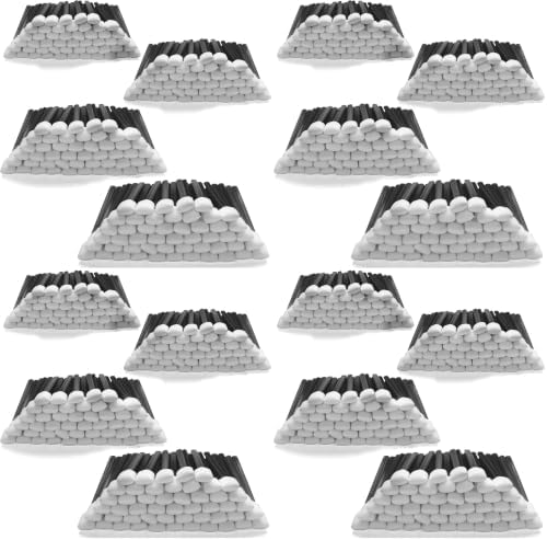 AAwipes Foam Swabs (200 pcs, 5.25", Black) - Lint Free Foam Tip Swab Cleanroom Sponge Stick Detailing Lab Swabs for Camera, Inkjet Printer, Optical Lens, Optical Equipment (C714BLK) (Pack of 4) by AAWipes