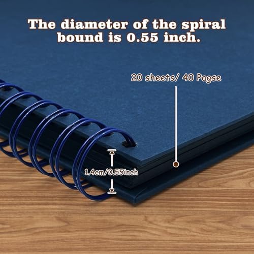 10x10 Inch Blue DIY Scrapbook Album,Hardcover Memory Book,40 Pages (20 Sheets) Kraft Photo Album for 4x6 / 5x7 Pictures, Perfect for Wedding, Family, Anniversary, Christmas & Travel Memories - Image 4