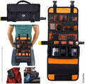 CamKix Roll-Out Bag with Waist/Shoulder Strap compatible with GoPro Hero and DJI osmo Action + Other Action/Compact Cameras - Multiple Carry Options (Hand, Shoulder, Waist, Back) - Smart Case by CamKix