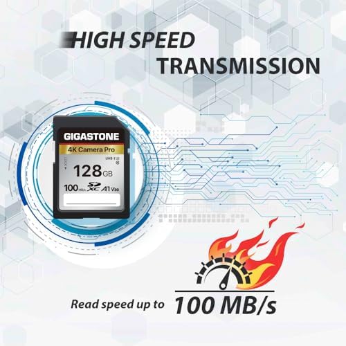 【5-Years Data Recovery】GIGASTONE 128GB SD Card, SDXC Memory Card, 4K UHD - Image 4