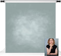 Kate Dark Cyan Photography Backdrops Abstract Photo Backdrop Poratrait Background for Photoshoot, 8x8ft by KateBackdropforPhotography