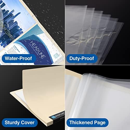Sooez Art Portfolios 11x17, Portfolio Folder with 30 Pockets & Black Inner - Image 4