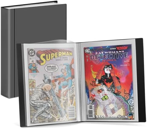 Dunwell Comic Book Storage Album, 6 Sleeves, Acid-Free Binder by Dunwell
