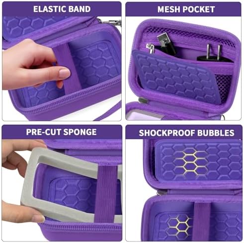 Comecase Digital Camera Case for Kodak PIXPRO FZ45 FZ55, Dark Purple - Image 3