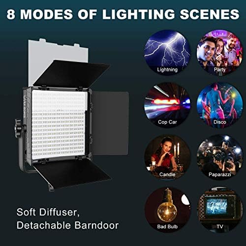 GVM RGB Video Lights with APP Control, 50W Full Color Studio Video Lighting Kit, Led Video Lights for YouTube Photography Lighting, 3 Packs Led Light Panel, Aluminum Alloy Shell, 3200K-5600K - Image 3