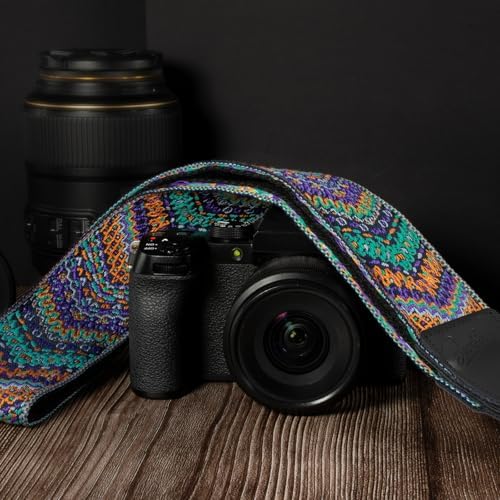 Camera Strap, Jacquard Weave 2" Shoulder Neck Straps for All DSLR Cameras Men Women Photographers - Image 4