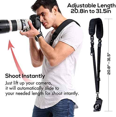 waka Camera Neck Strap with Quick Release and Safety Tether - Image 5