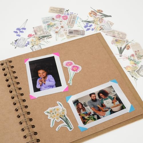 DIY Scrapbook Photo Album,40 Pages,8x8 Inch,Dark Green - Image 6