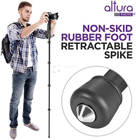 Altura Photo 62-Inch Camera Monopod, Heavy Duty Pole & Camera Stand - Image 2