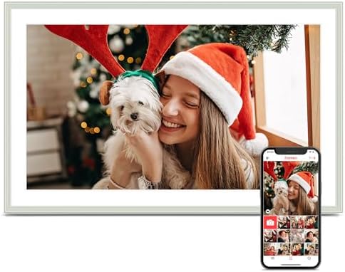 Digital Picture Frame, 15.6 Inch Frameo Digital Frame WiFi Large Display by Pastigio