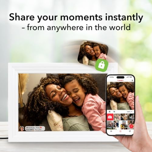 Frameo 10.1 Inch WiFi Digital Picture Frame Smart Electronic Photo Frame - Image 2